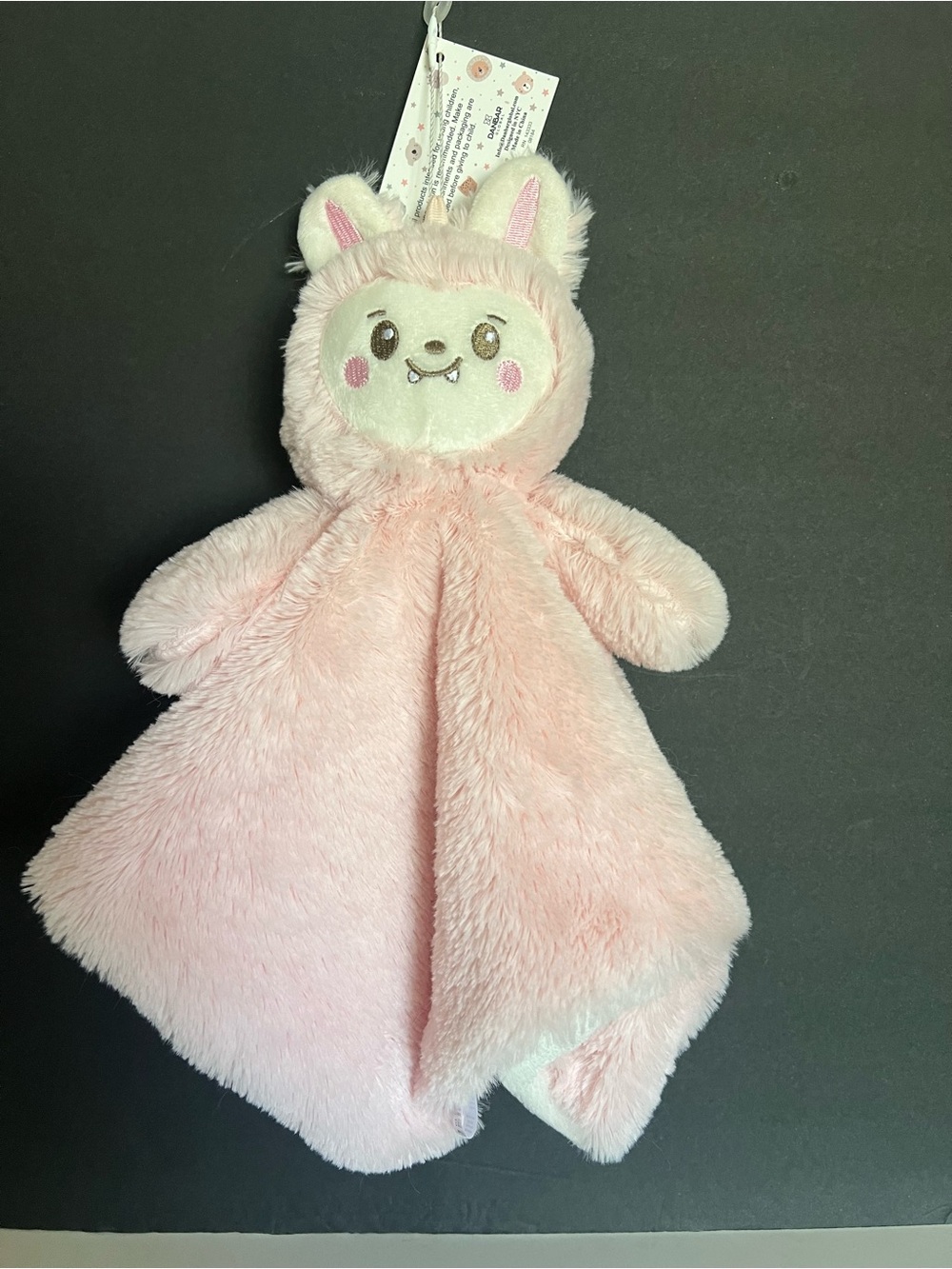 NEW Oobles Baby Lovey Pink Girl Infant Plush Comfort Toy Security Blanket Danbar